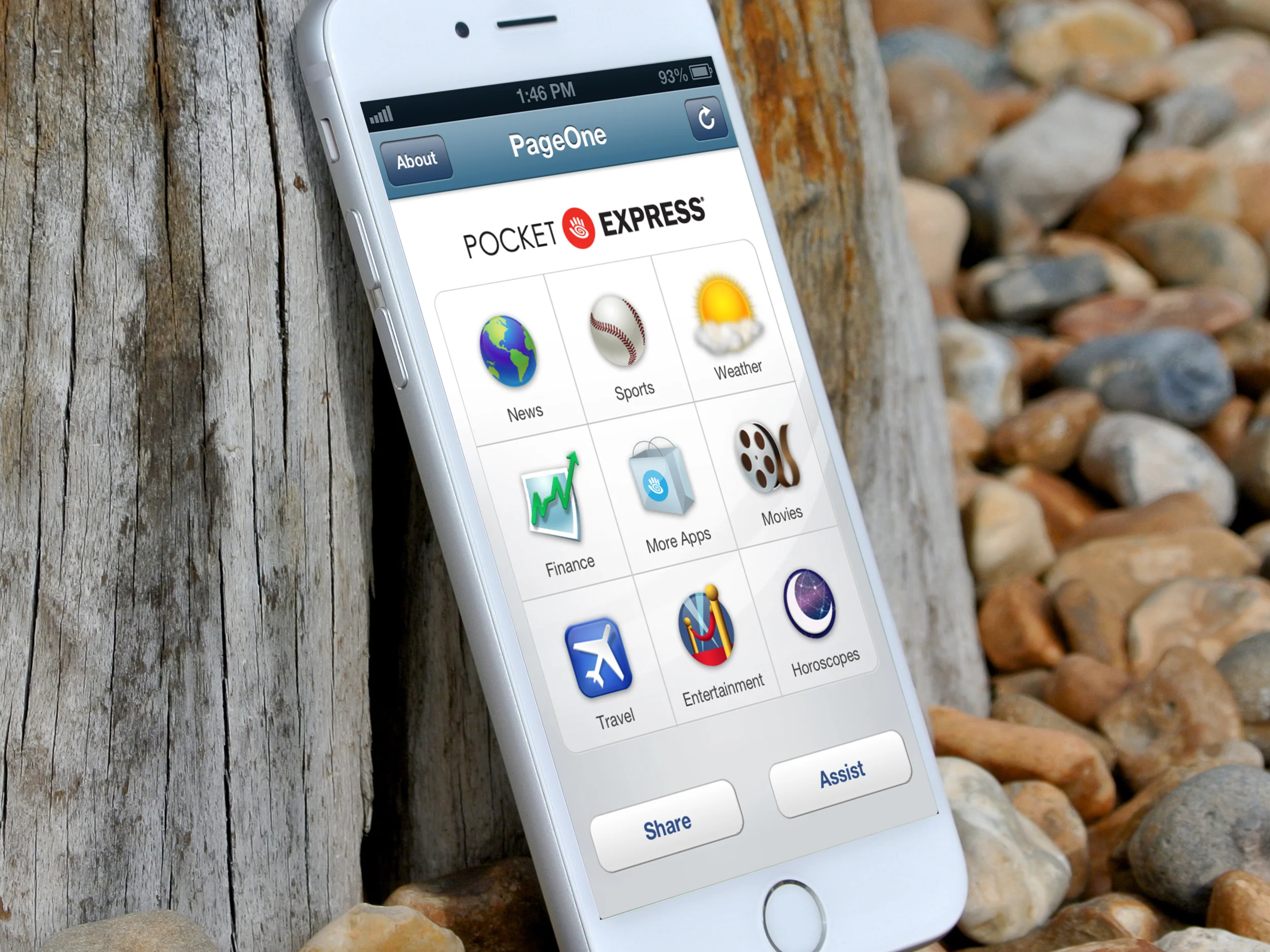 Pocket Express / Icon and UI App Design
