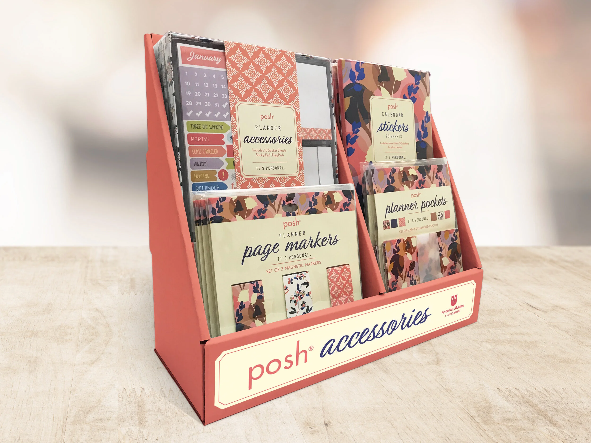 Calendar Accessories Display for Barnes & Noble