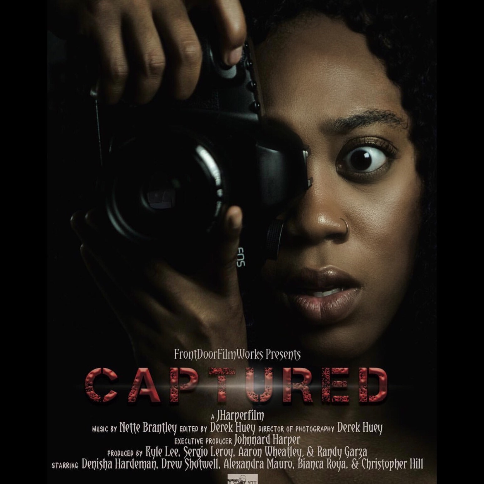 Denisha starring in the horror/thriller film "Captured" coming October 2017.