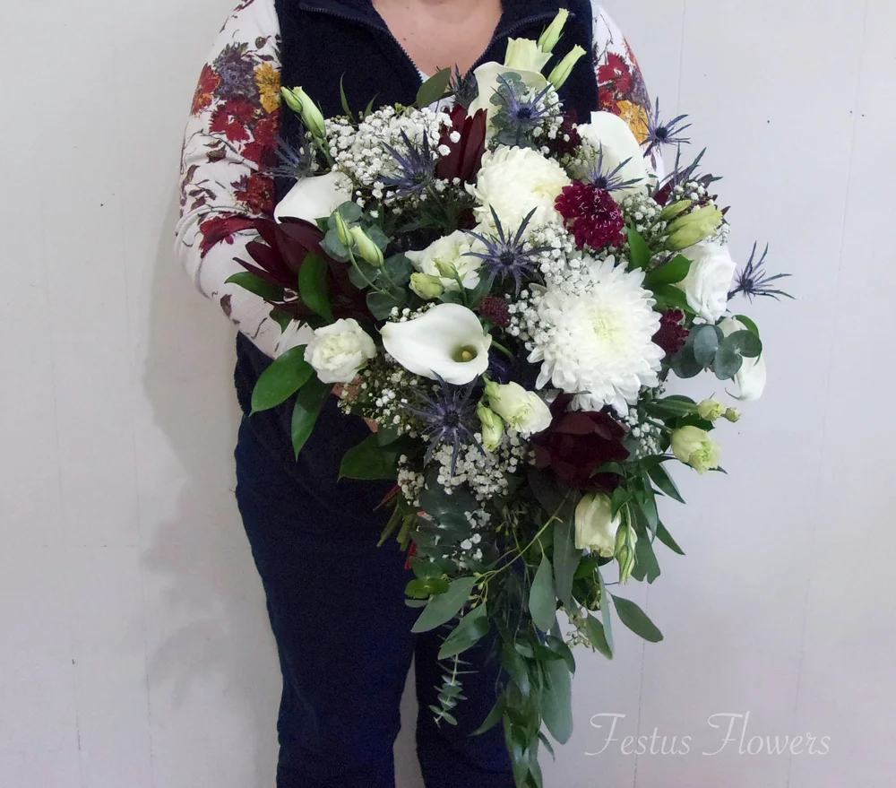 Slightly Cascading Bridal Bouquet