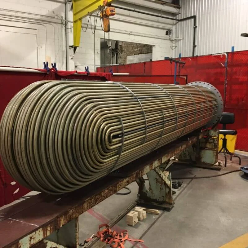 A massive U-Tube bundle made at PK in East Stroudsburg, PA