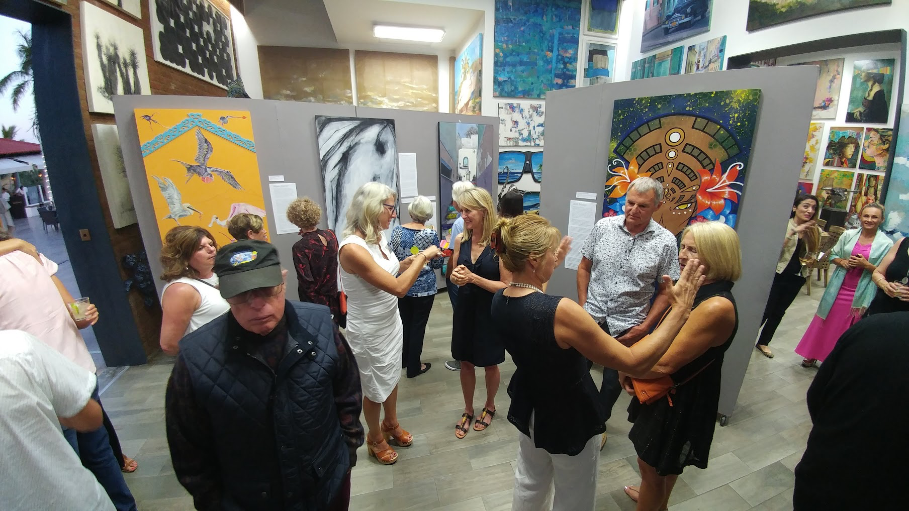 Opening night of “Puertas” at Pez Gordo Gallery, La Palmilla, Los Cabos.