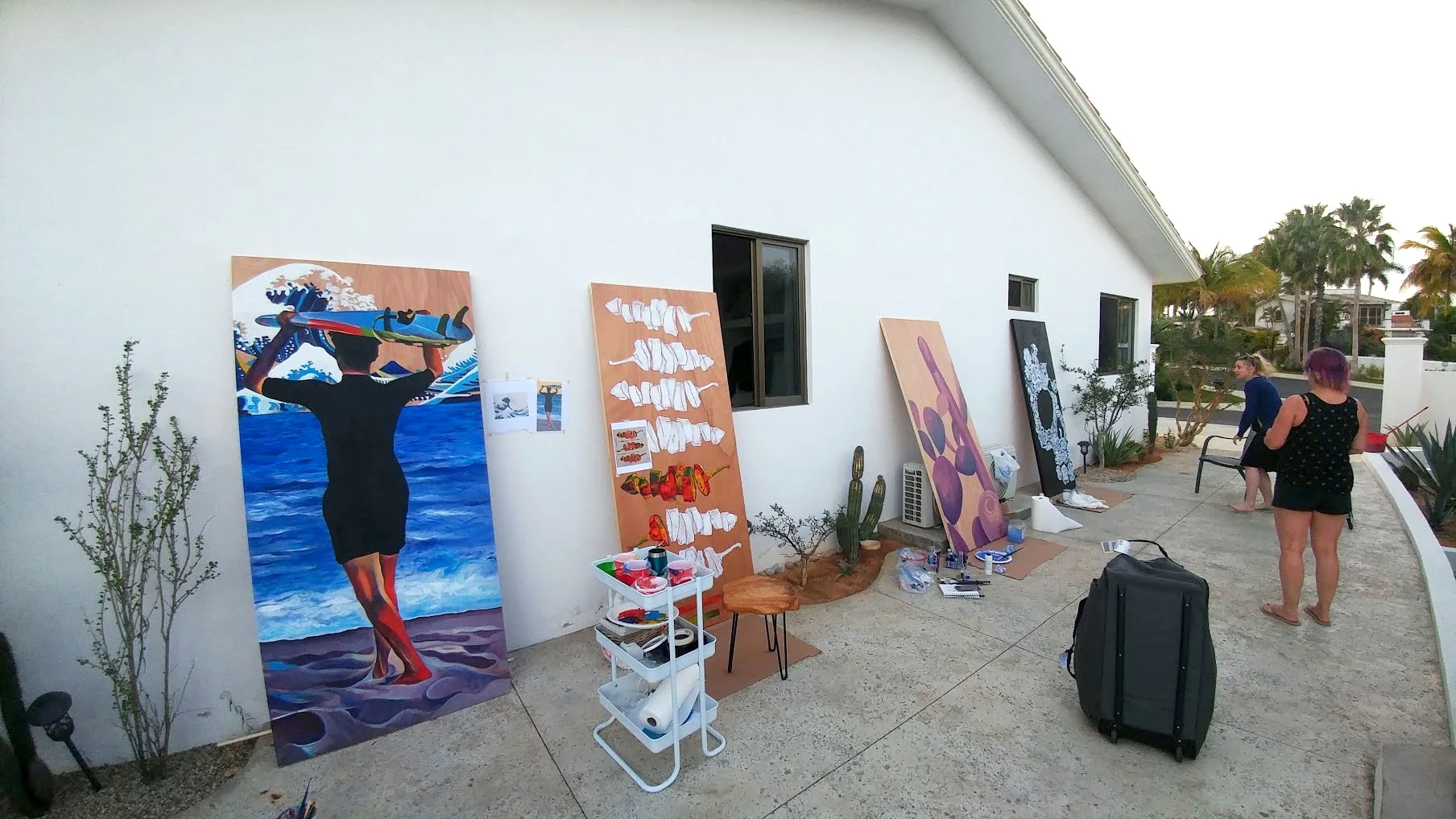 The outdoor studio at Casa Galeria San Jose.