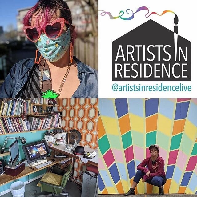 Reposted from @artistsinresidencelive Hello Jenn Brisson, one of 4 artists kicking off our first livestream studio tour tomorrow at 11am. Head to @13feetofftheground's FB page for more info or to @artistsinresidencelive on fb to join the livestream. 