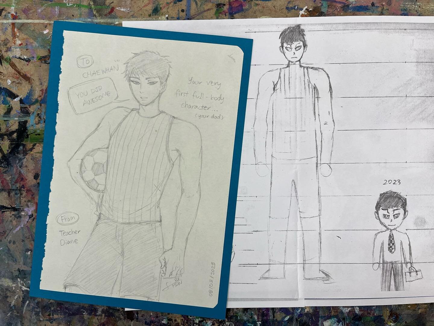 Summer 2023 ☀ Manga Drawing Camp presents our awesome student work by Chaehwan! 👏

Thank you everyone for participating and creating beautiful artworks at spaceIN art studio this summer!

🖐 Please let us know if you don't want us to post your stude