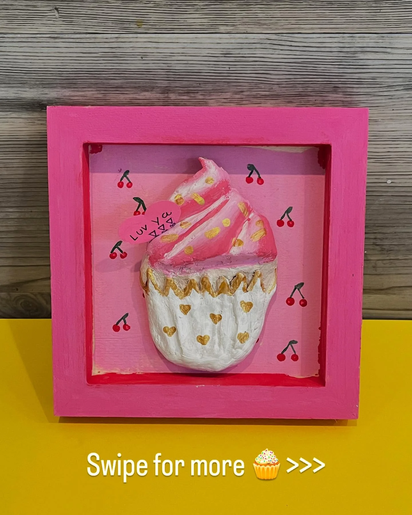 Cute &amp; lovely cupcake designs done by our 2025 Early Spring class students 🧁

#cupcake #clayart #sculpture #airdryclay #painting #cuteart #studentwork