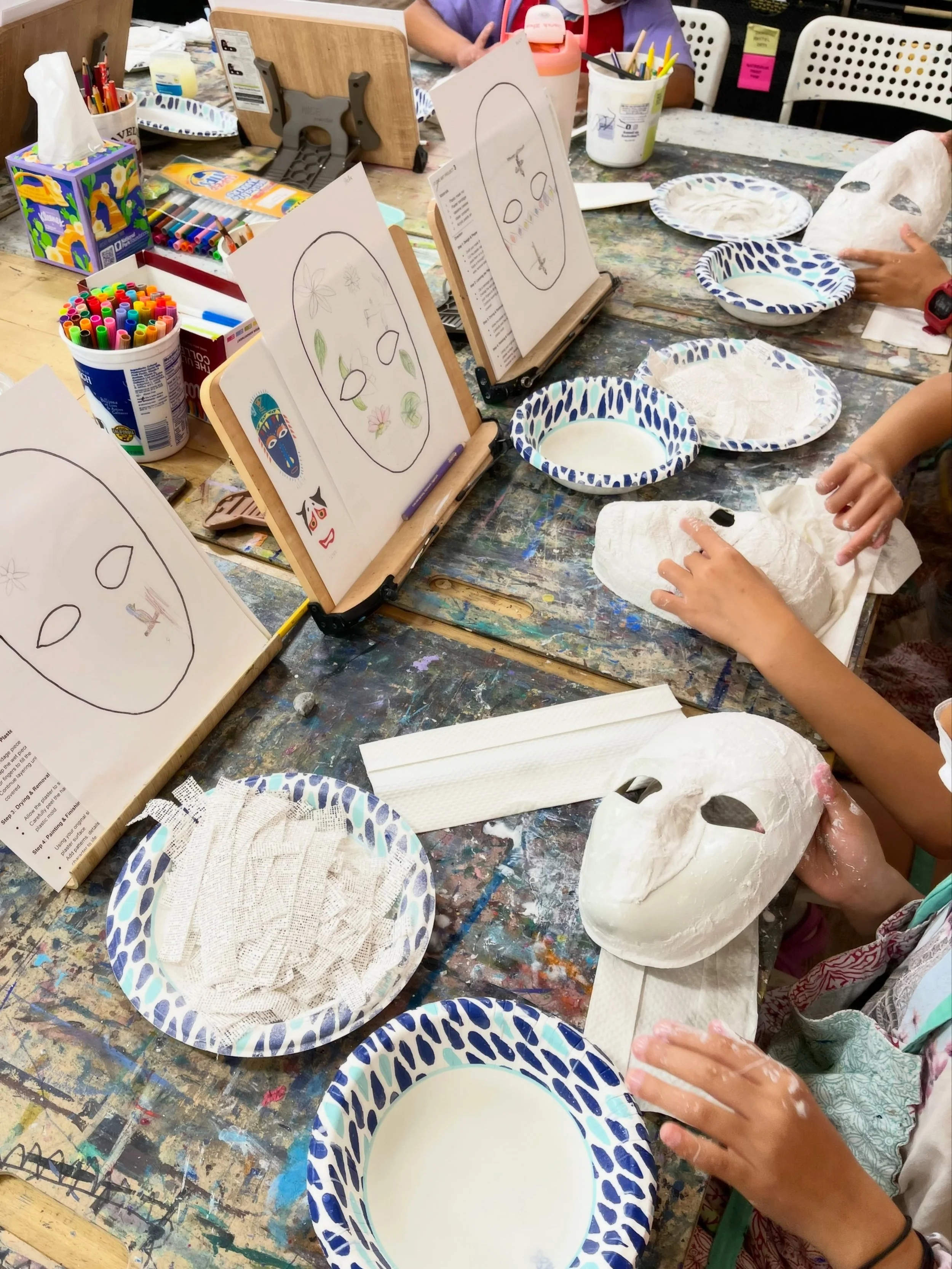 Thank you for the great second week! 👺✨ part 1

DIY mask making project was challenging but surely was a wonderful experience. We love how all the masks have different colors and patterns ❤️💛💙💜🩷🖤🤍