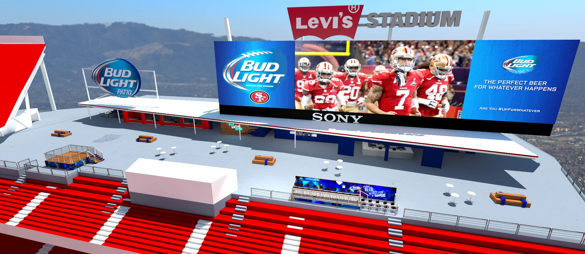 Bud Light Fan Deck Levis Stadium Jason Zavala