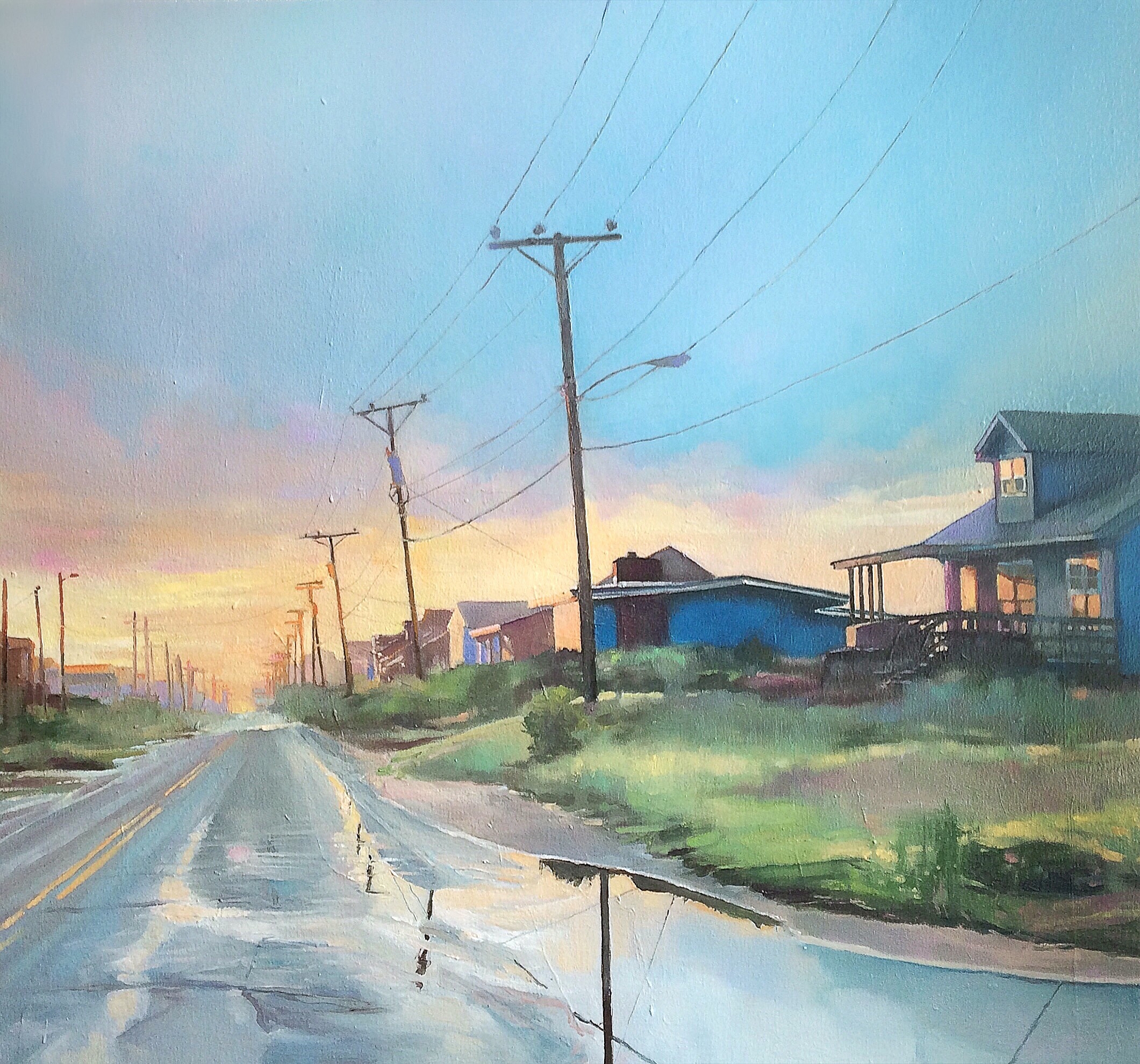 Beach Road After a Storm