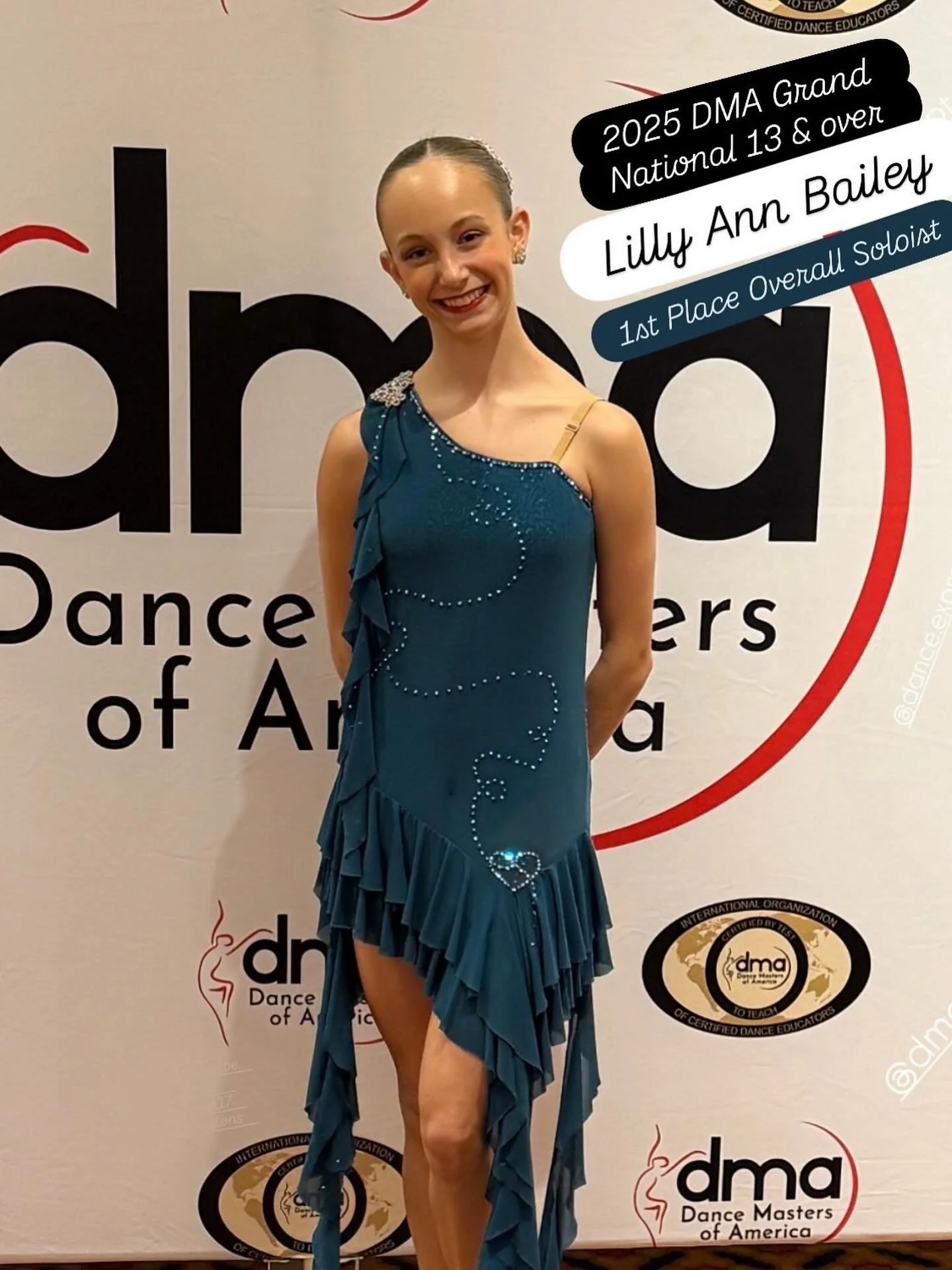 Congrats Lilly Ann Bailey 2025 DMA's Grand National 13 &amp; over 1st Overall Soloist!