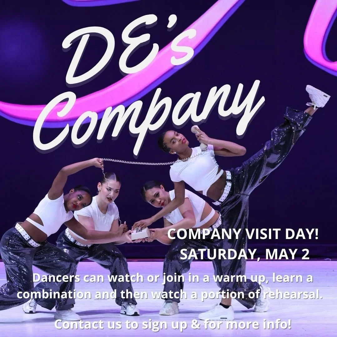 Love to dance? Want to get a glimpse at our company rehearsal? You&rsquo;re invited to come warm up and dance with our company members! If your dancer is interested in our Company Visit Day, contact us! * Link in Bio* 💜 Read more about our performin