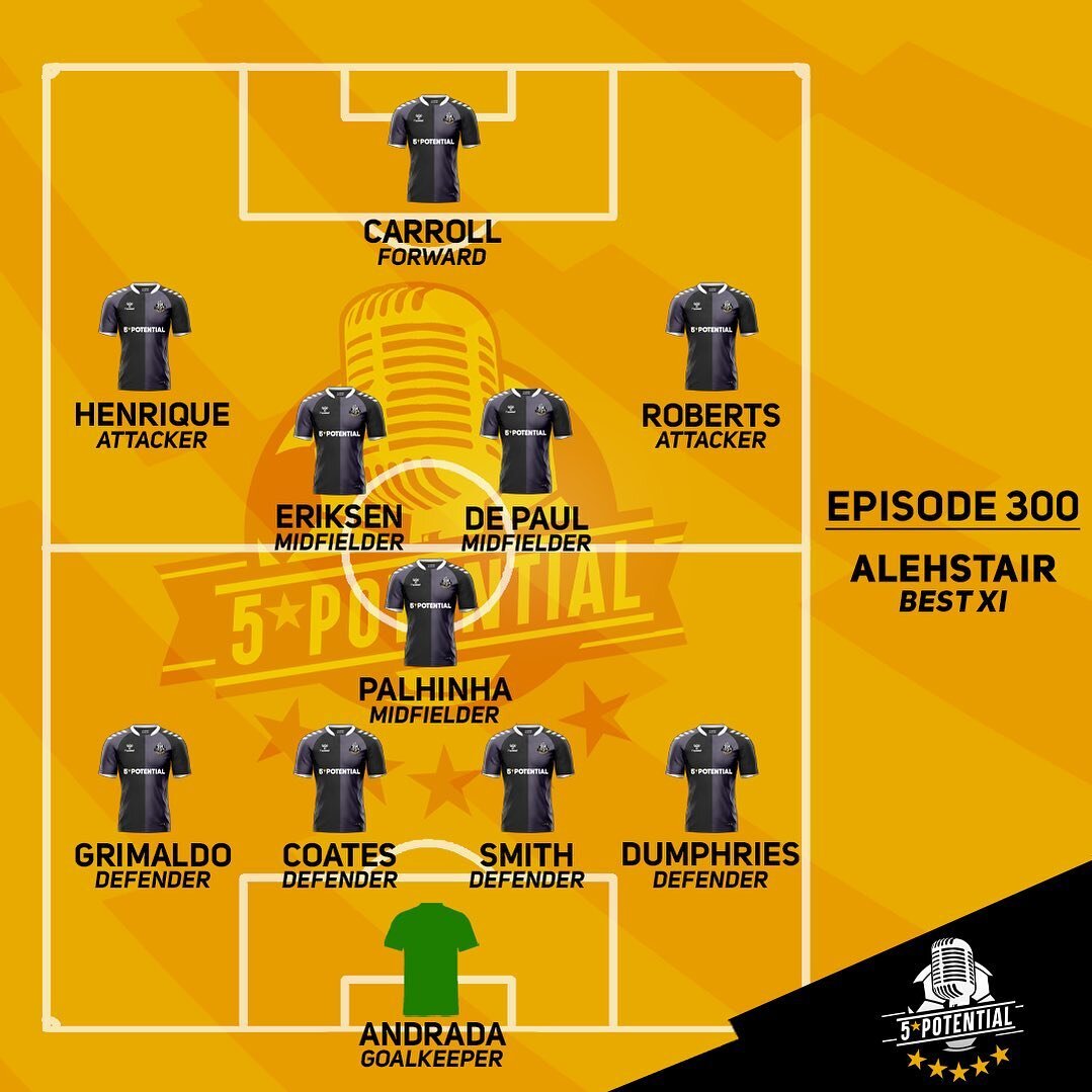 Did you listen to Podcast 300? @aleh_stair joined us and this was his all time FM XI - Do you rate it? 

#FM23 #FootballManager #Podcast