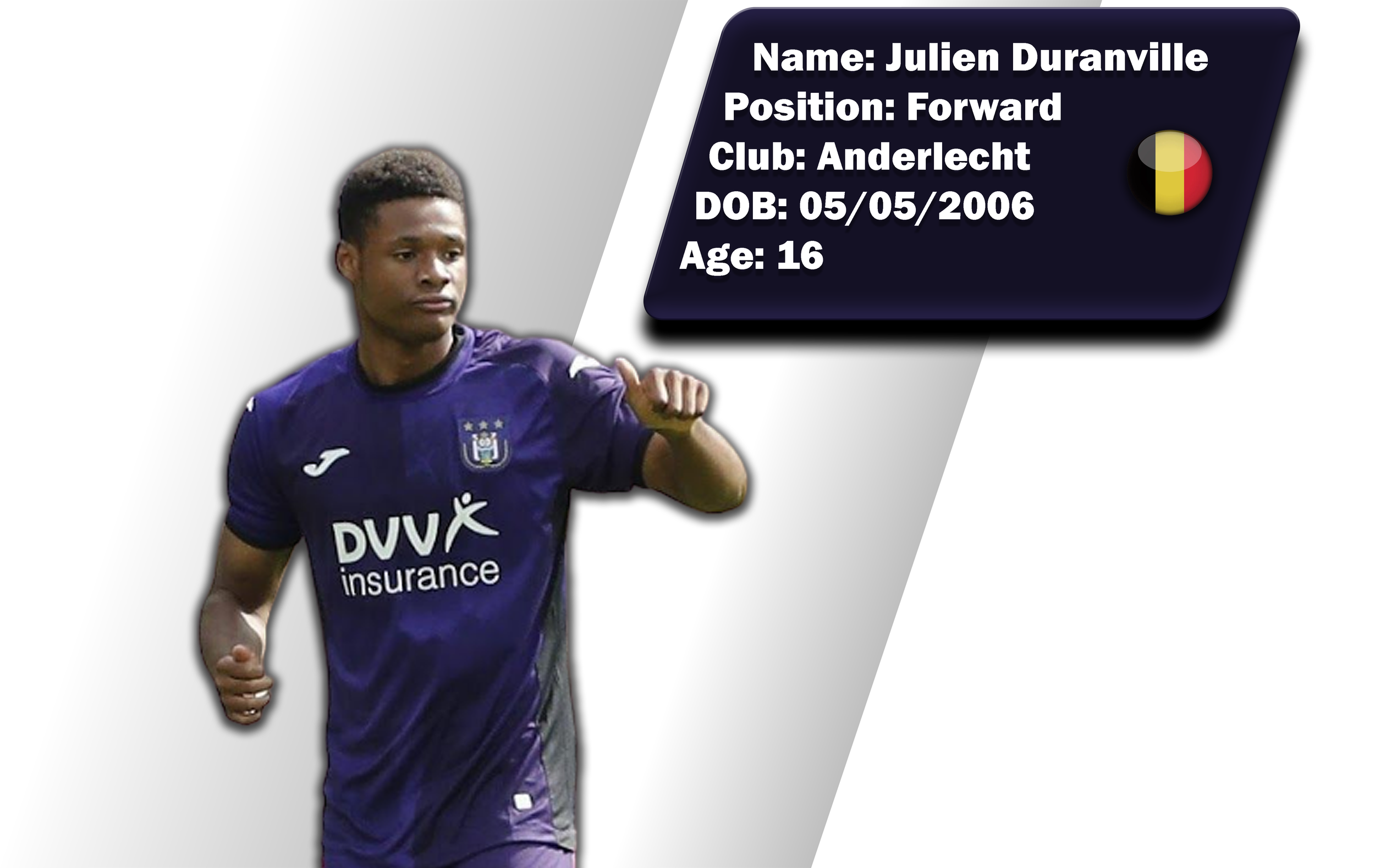 Duranville next to Lukaku in Anderlecht's Jupiler Pro League ranks
