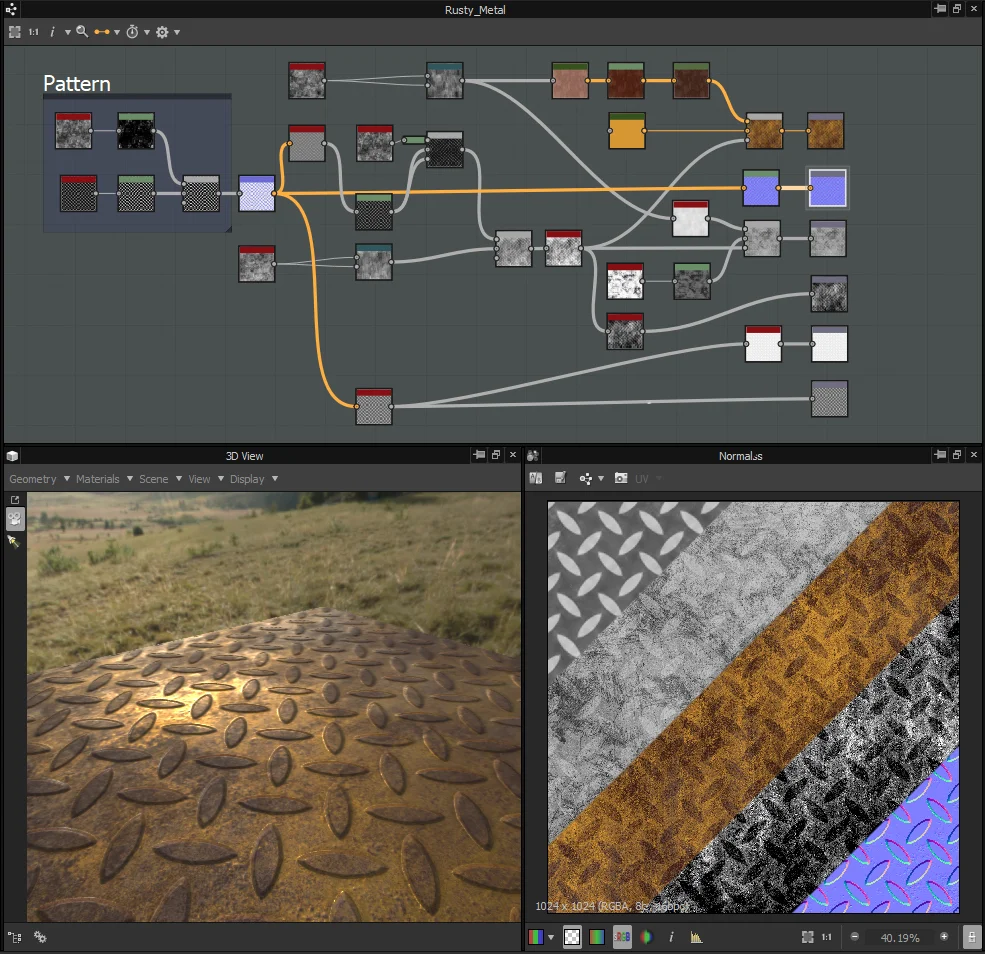 Substance Designer: Rusty Metal