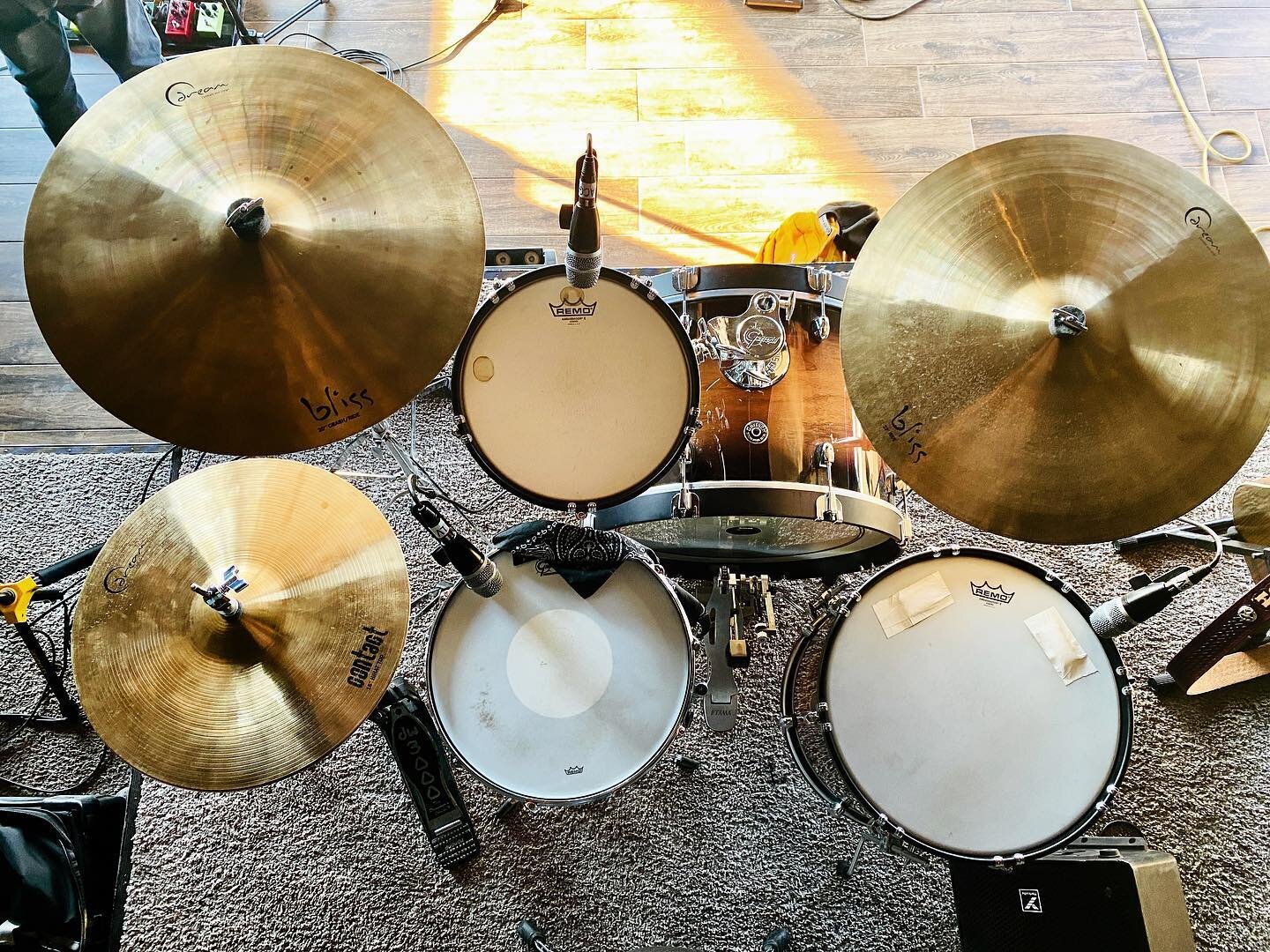 The simplified set up&hellip;
.
.
.
#drums #cymbals #dreamcymbals