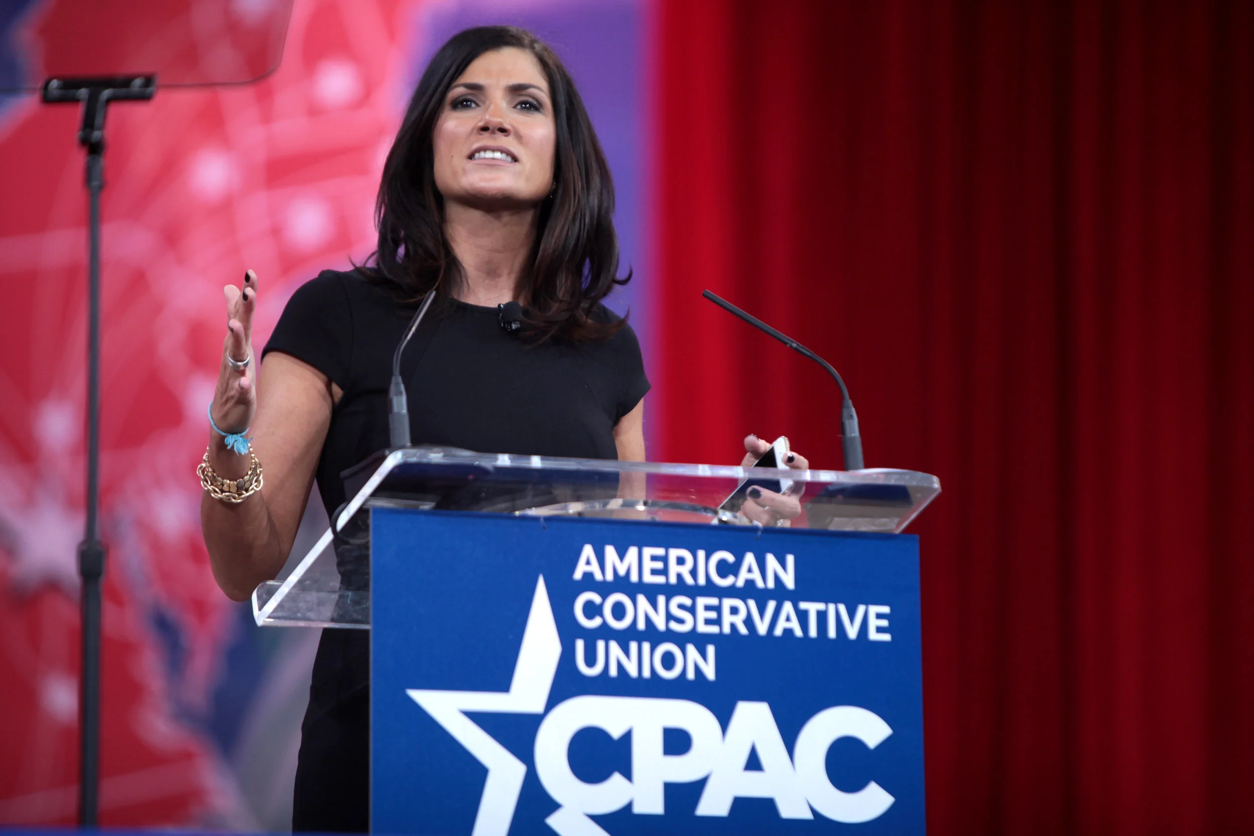 Political commentator and host Dana Loesch speaking at the 2015 Conservative Political Action Conference