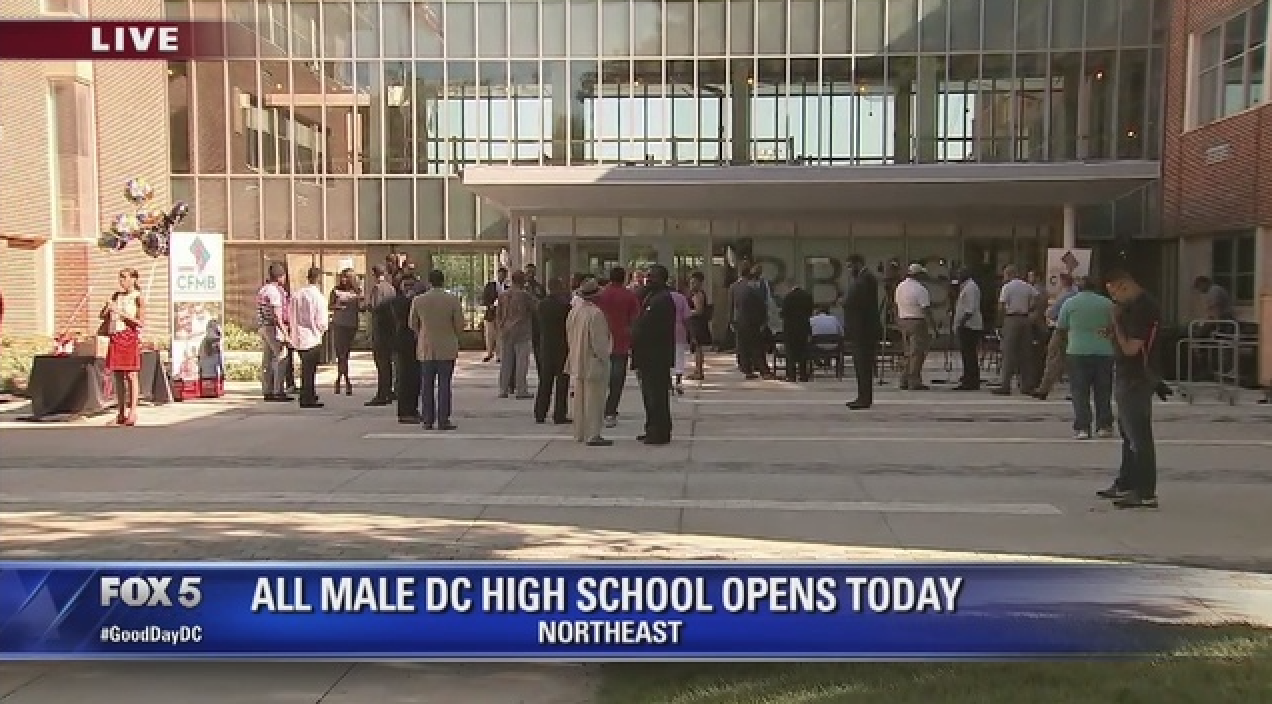 News coverage of the Ron Brown College Preparatory High School opening its doors 2016 ( source )