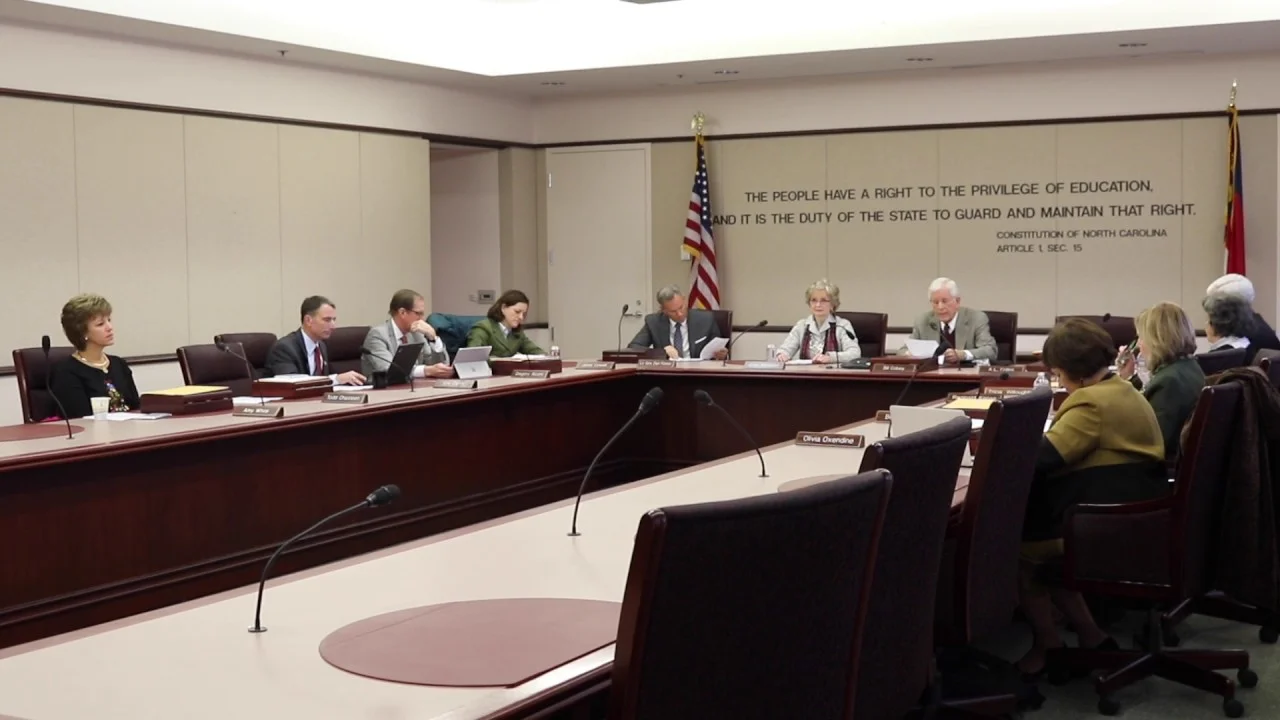 The state Board of Education convening in 2016 ( source )