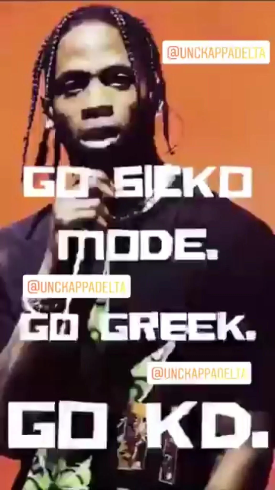 A UNC Kappa Delta recruitment ad posted on a member's Instagram story (source: Instagram)