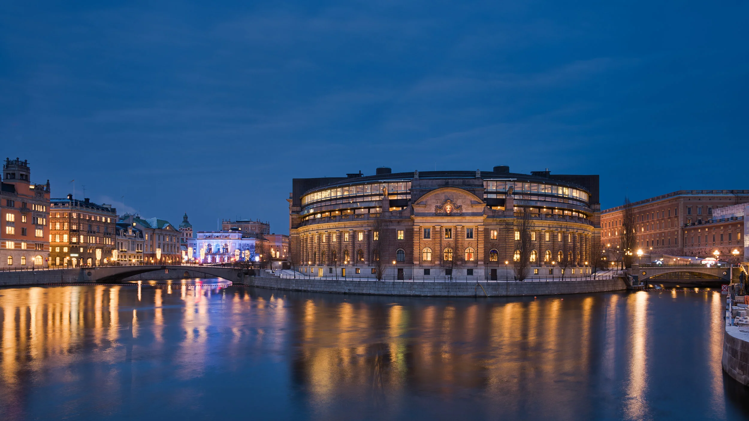 The Parliament House in Stockholm, Sweden ( source )