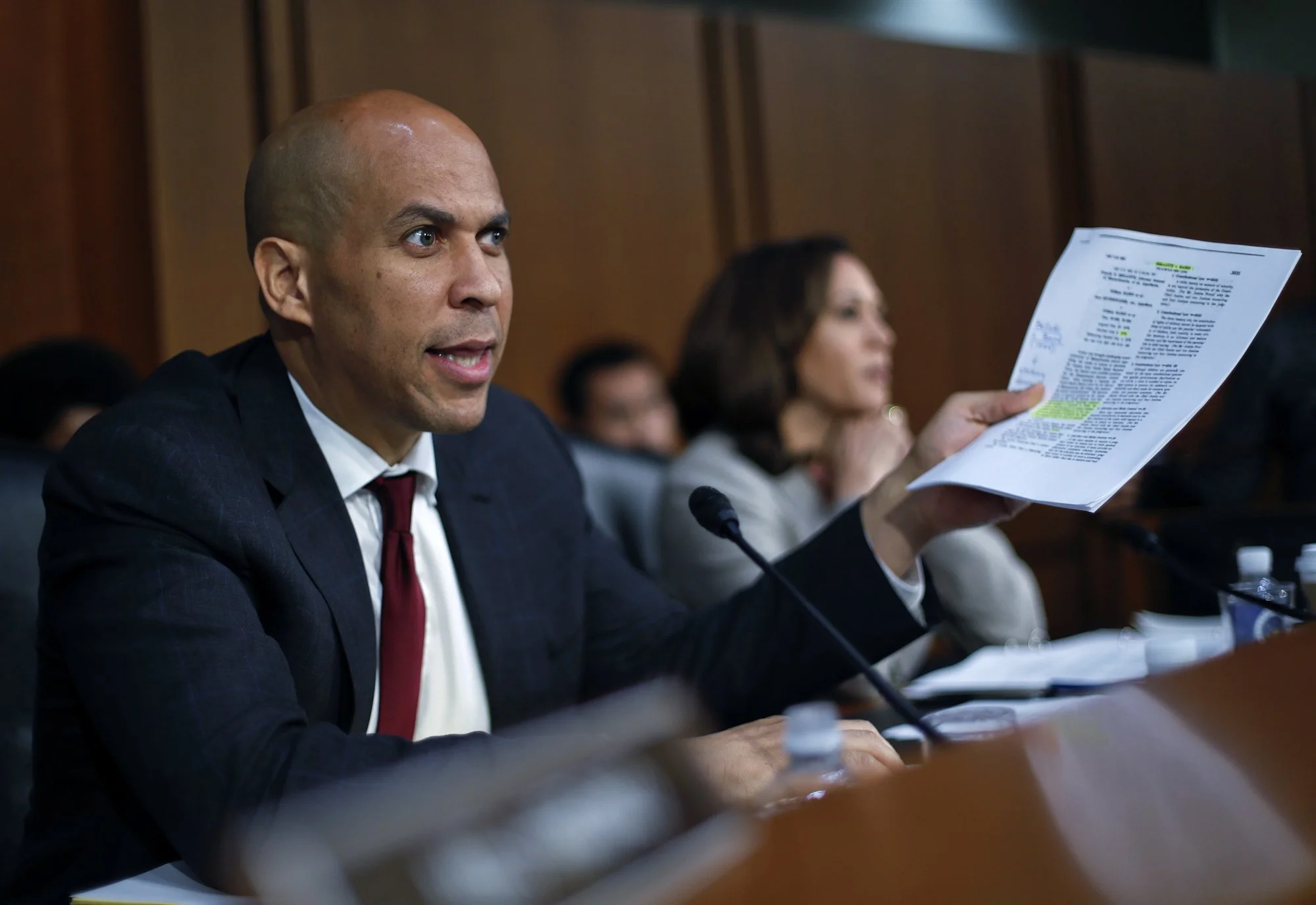 Senator Cory Booker (D-NJ) speaking during the Senate Judiciary Committee hearings on September 7th ( source )