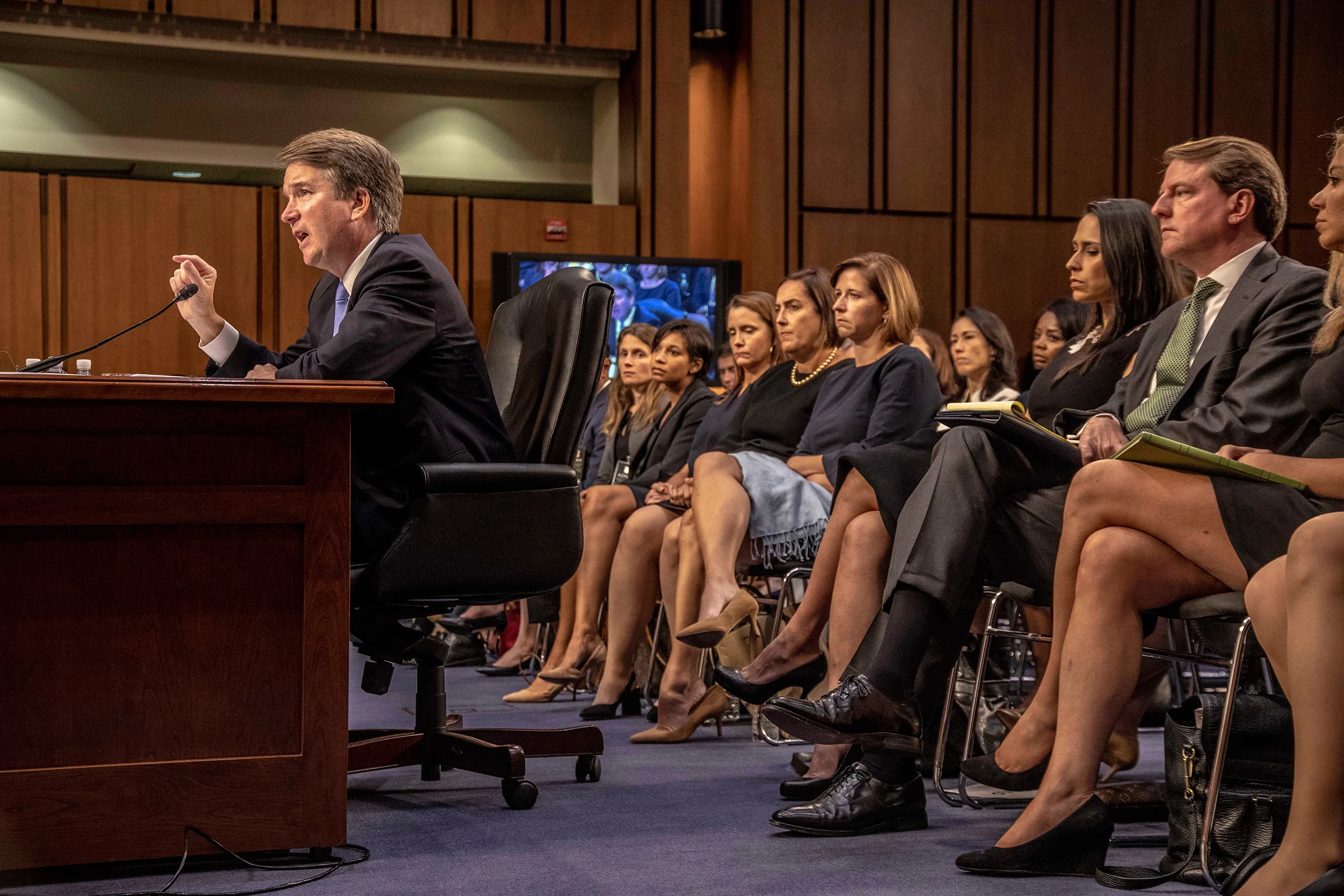 Kavanaugh speaking before the Senate Judiciary Committee ( source )