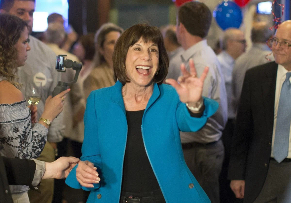 Kathy Manning after winning the Democratic primary in May ( source )