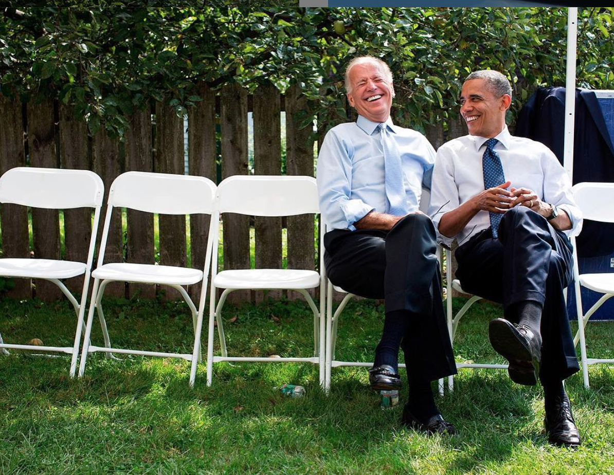 Obama shares a laugh with then-Vice President Joe Biden ( Image )