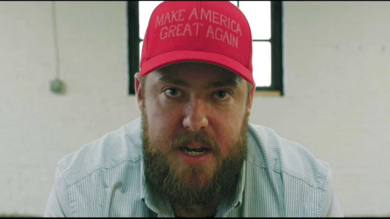A still from Joyner Lucas’s music video for his song “I’m Not Racist” ( Image )
