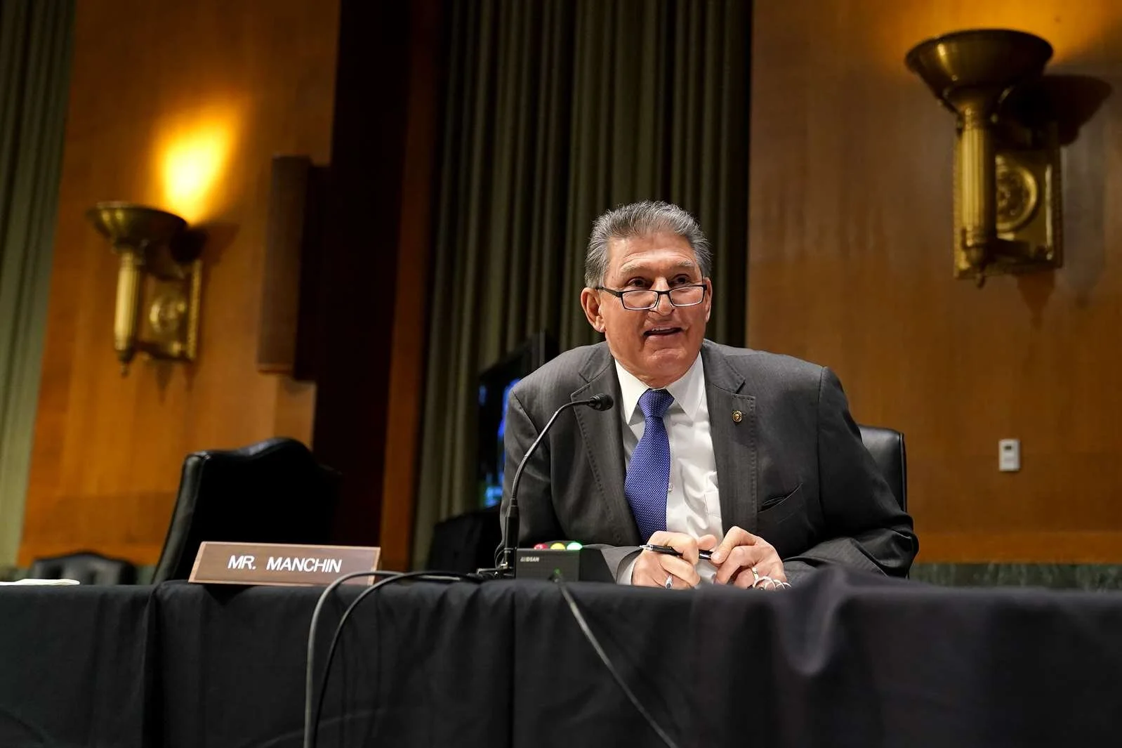 Sen. Joe Manchin (D-WV) was one of the most outspoken Democrats against the proposed $15 minimum wage: Source.