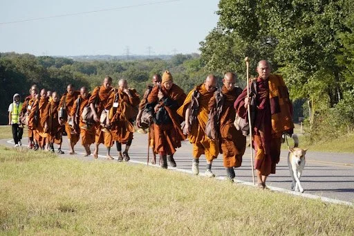  Buddhist Monks March For Peace From Texas to Washington DC