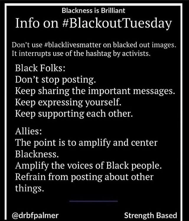 #blackouttuesday