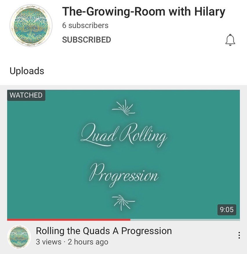 🔸Find me on YouTube!🔸
The-Growing-Room with Hilary

🌀Happy Sunday Folks!🌀

🎥https://youtu.be/IVwOV-bXORs 🎥
