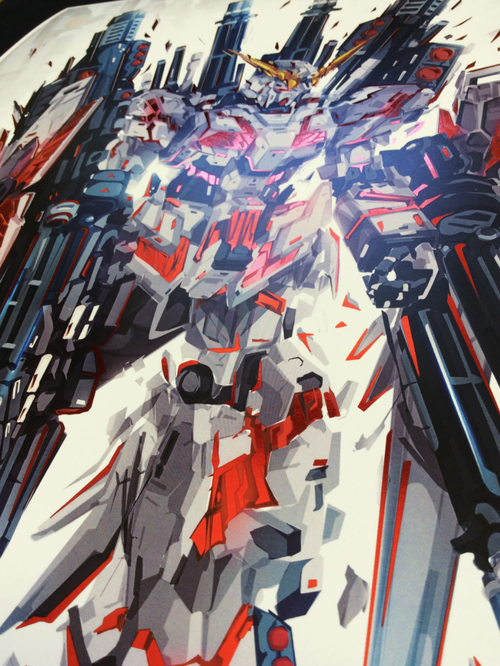 Unicorn Gundam Destroy Mode: Limited Edition Red Foil — Chasing Artwork