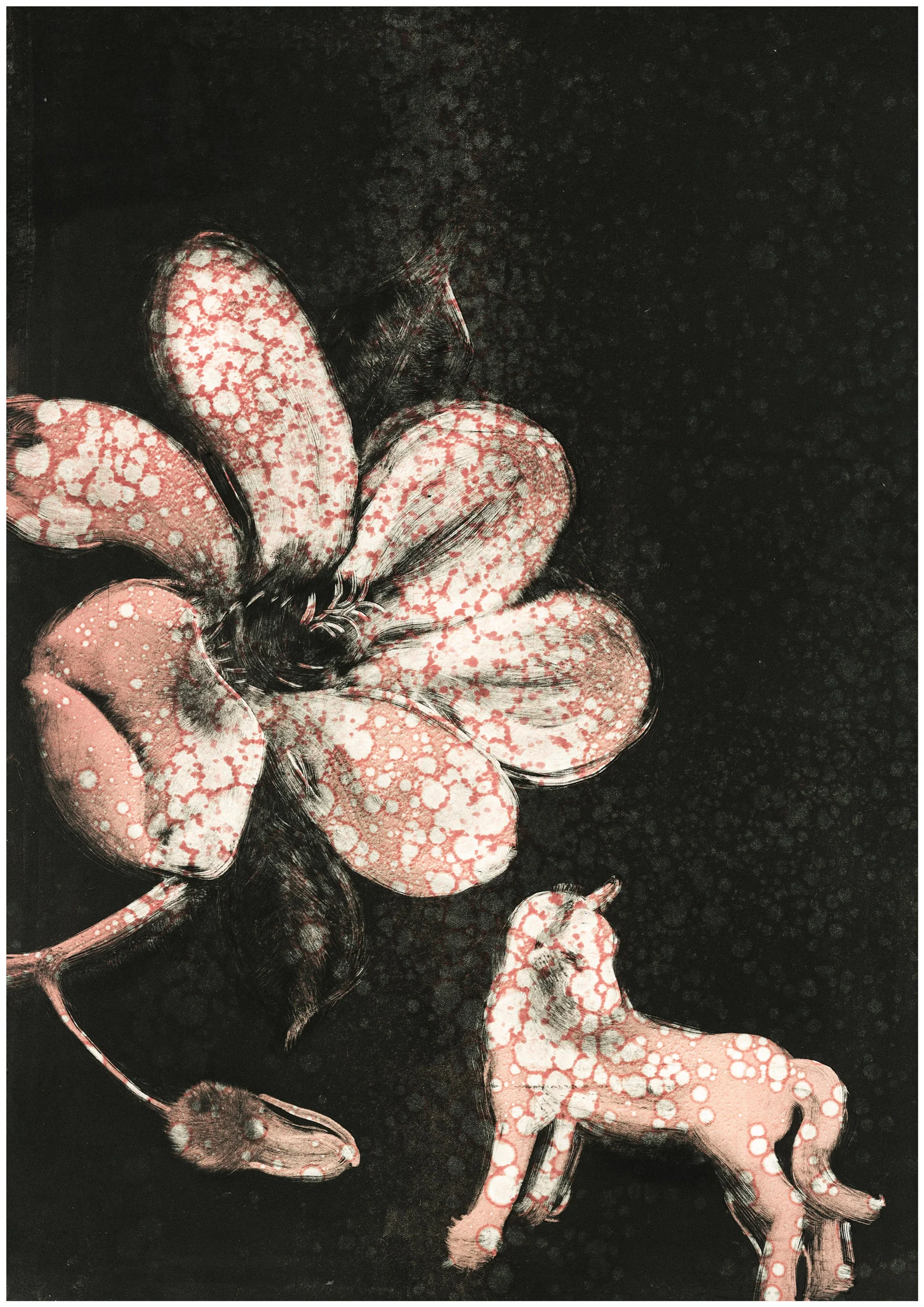  Magnolia Grandiflora 2016 monotype print 46 x 35cm 