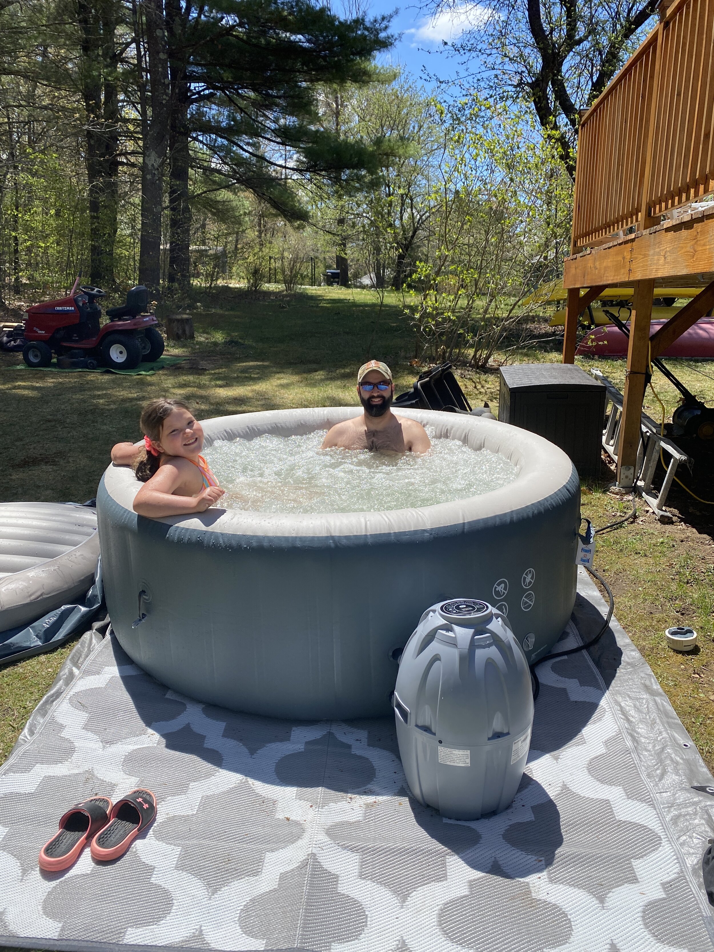 Coleman Inflatable Hot Tub — Getting Lost Together