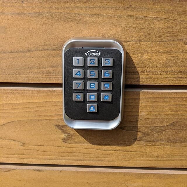 Installing the last few devices for an access control at a residenc in Santa Monica.

Took a few extra minutes to add some weather stripping gave it a much cleaner look and will keep any moisture out of the keypad opening.