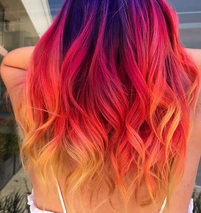 OMG!!! Today is #nationalblowoutday &amp; we&rsquo;re going to be posting some of the coolest (&amp; brightest!) blowouts from salons and brands across the US! Check out this beauty from @pulpriothair