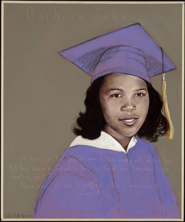 Portrait of Barbara Johns by Robert Shetterly of Americans Who Tell the Truth.