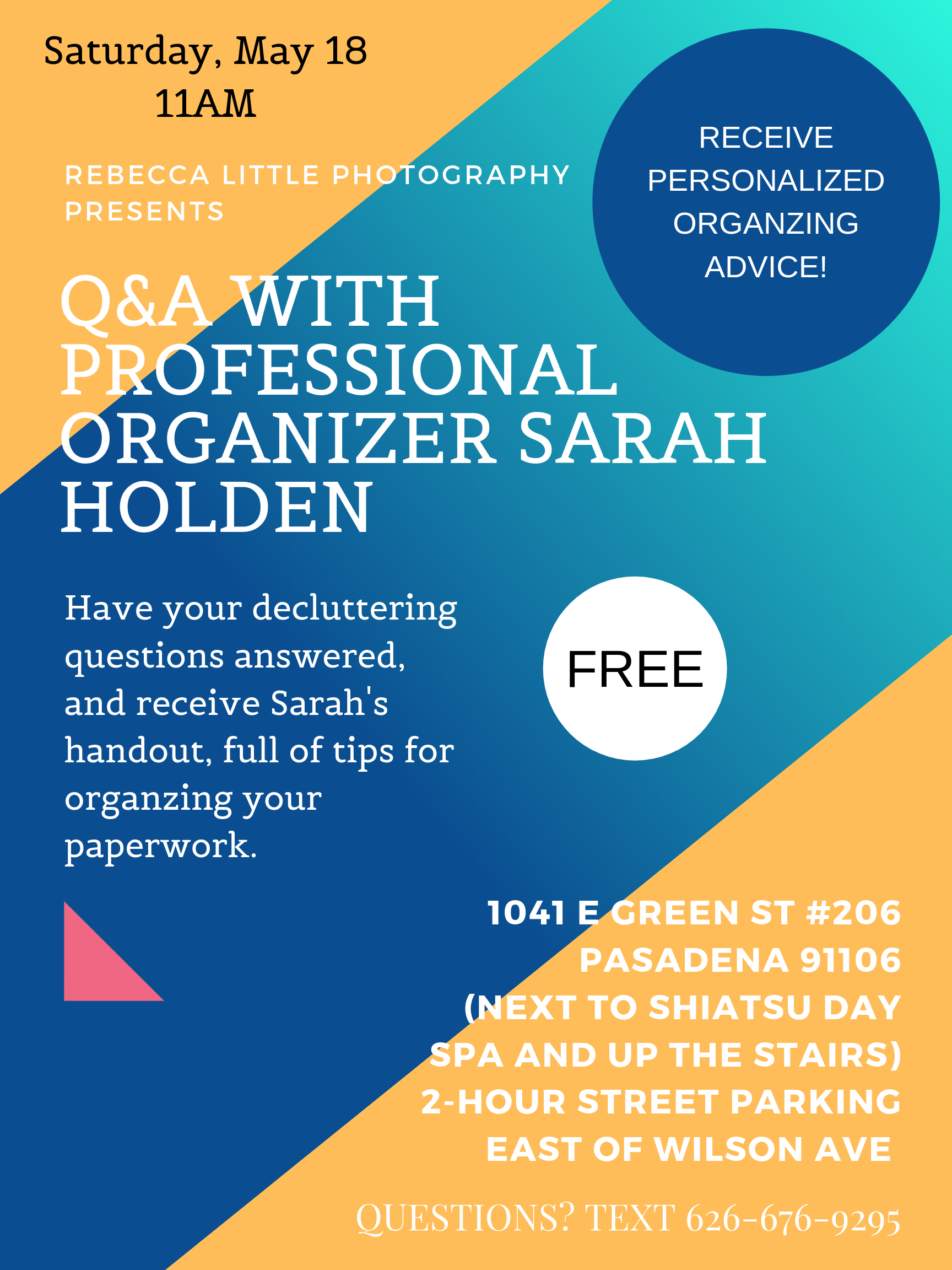 "Ask an Organizer" Open Q&amp;A Event on 5/18!