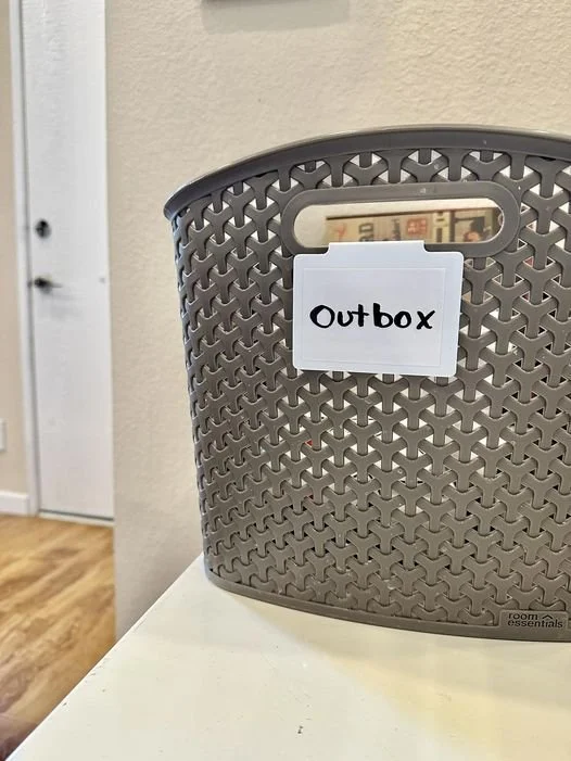 Why Creating an "Outbox" is a Home Organizing Game Changer!