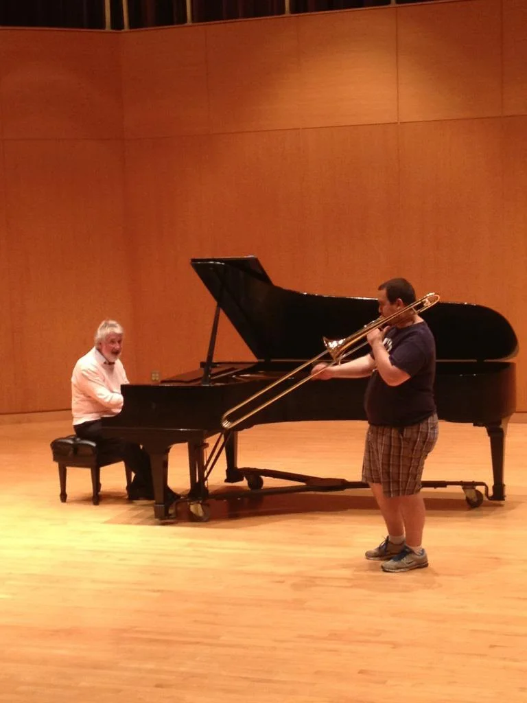 Playing for Jiggs Whigham at the Cleveland Trombone Seminar (June 2014)