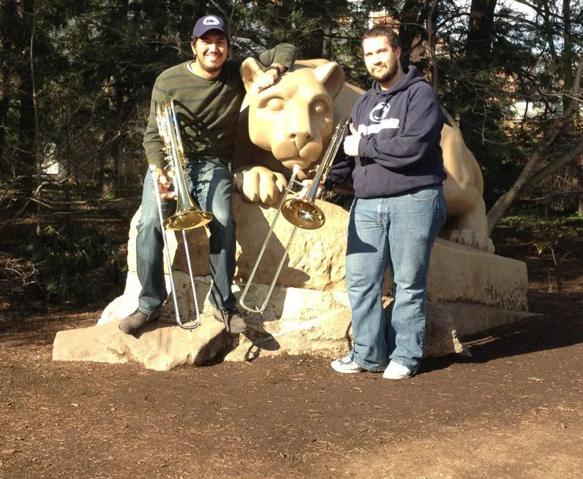 Mansfield and Penn State alumni Brandon Carbonari and myself at the Lion Shrine (Mar 2012)