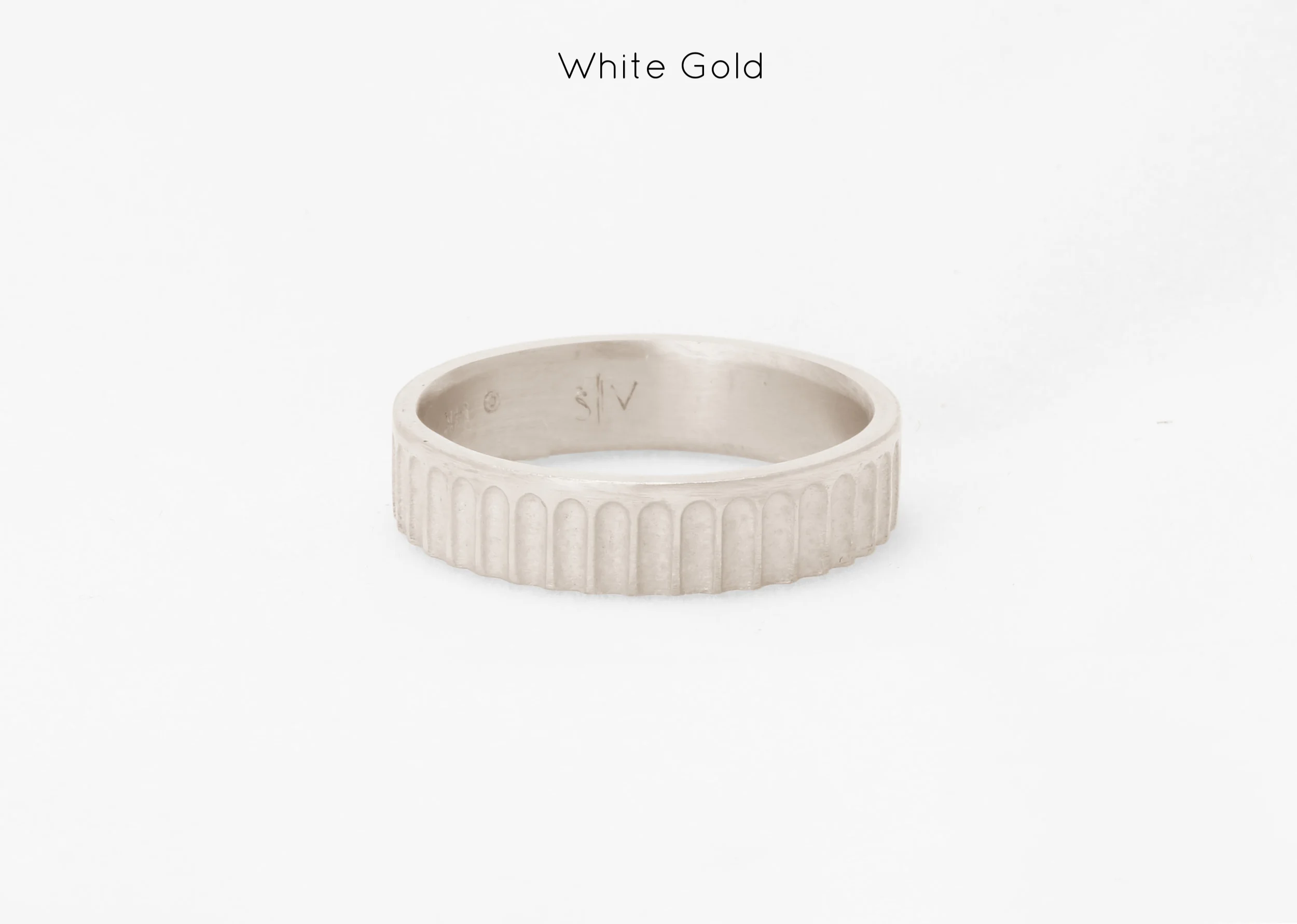 mens ring band yellow white gold handmade bespoke custom sophisticated