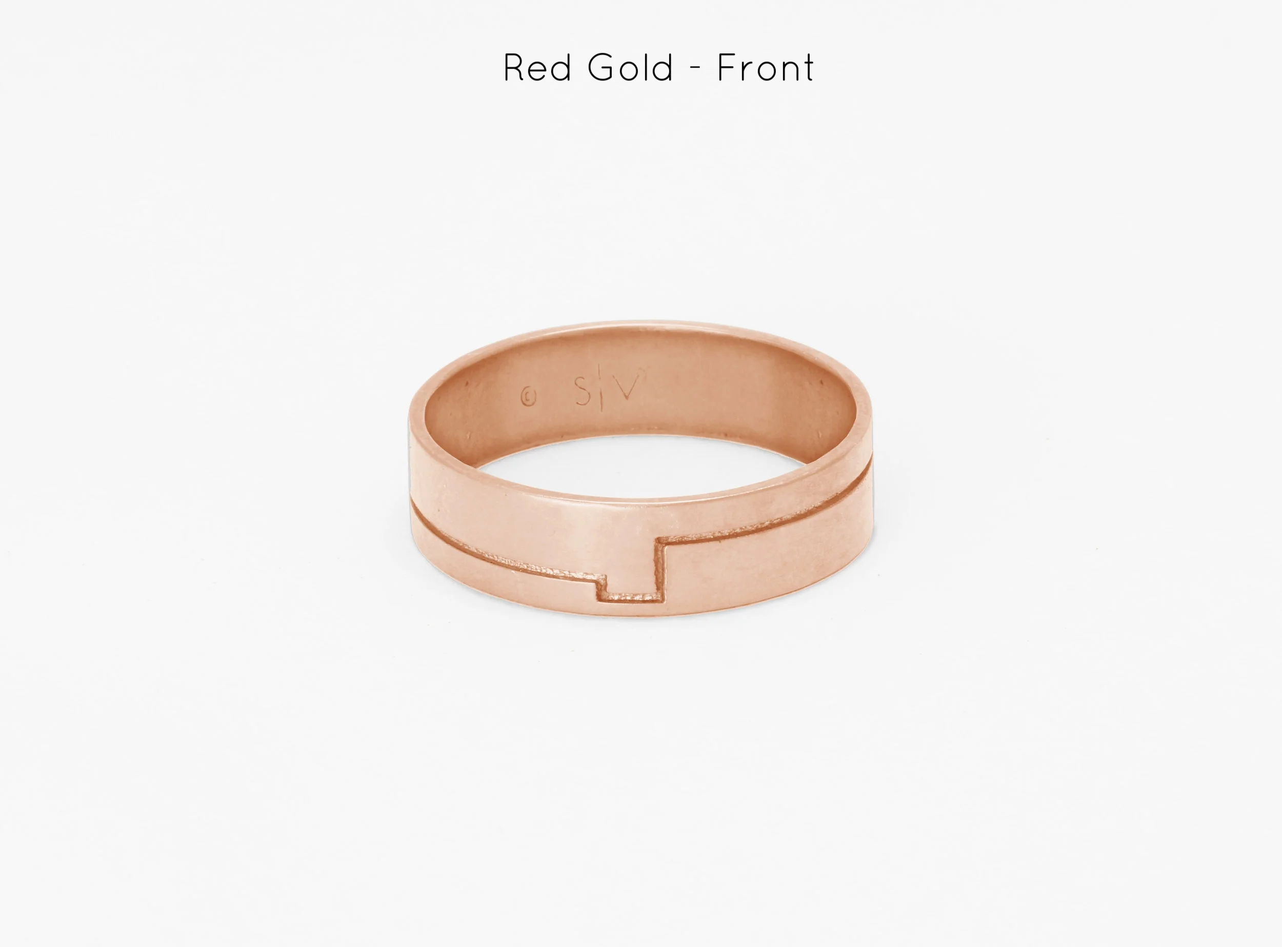 mens ring band yellow white gold handmade bespoke custom sophisticated