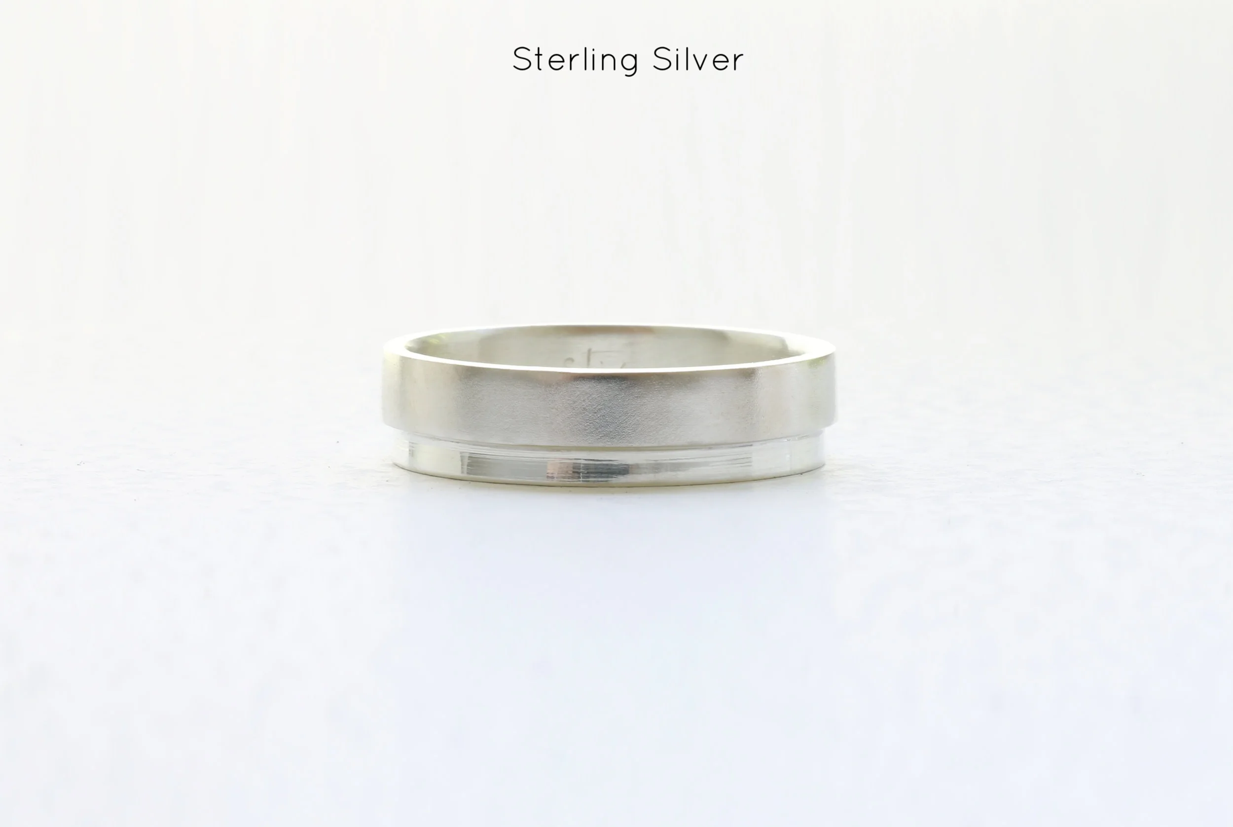 mens ring band yellow white gold handmade bespoke custom sophisticated silver