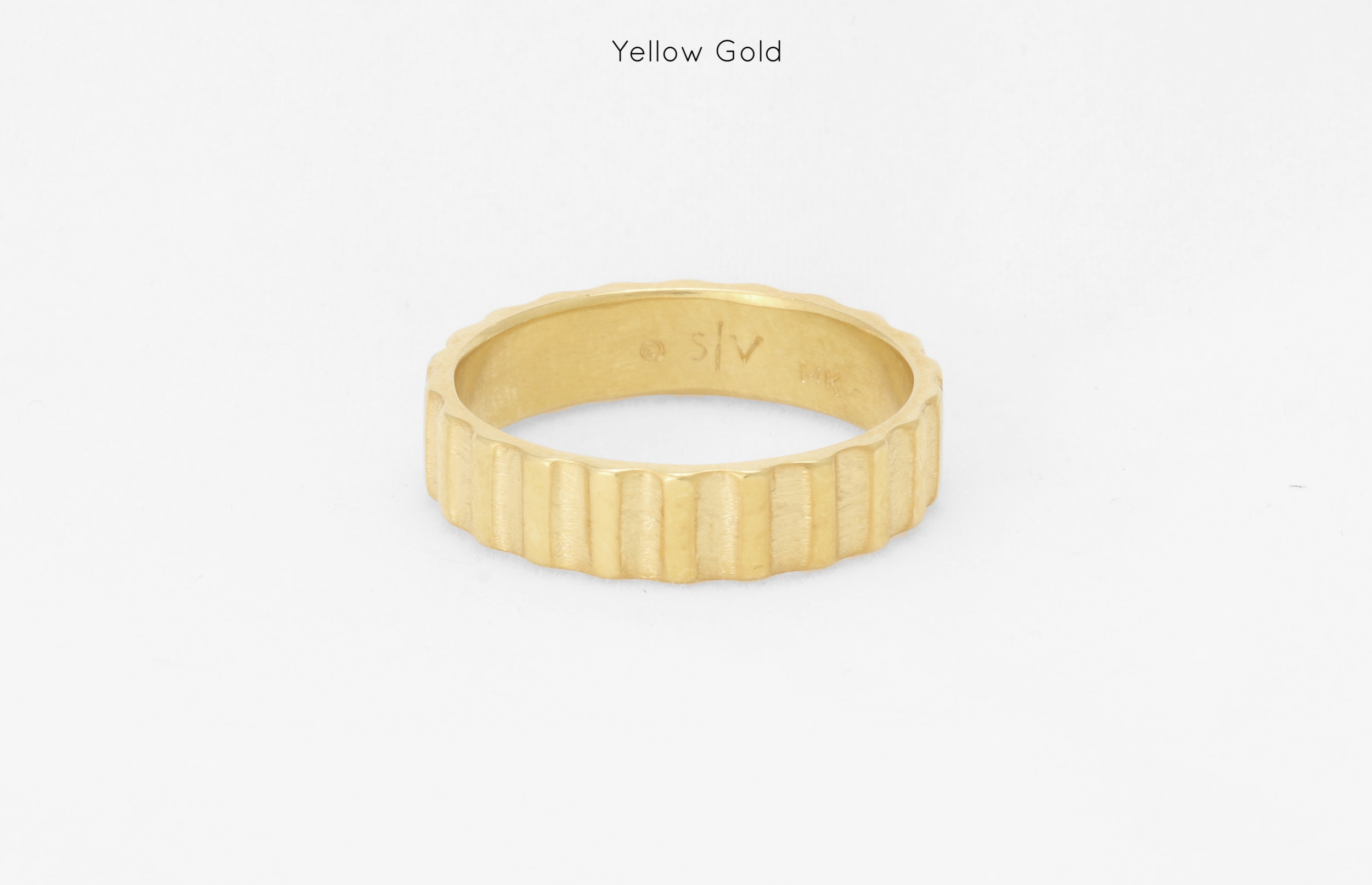 mens ring band yellow white gold handmade bespoke custom