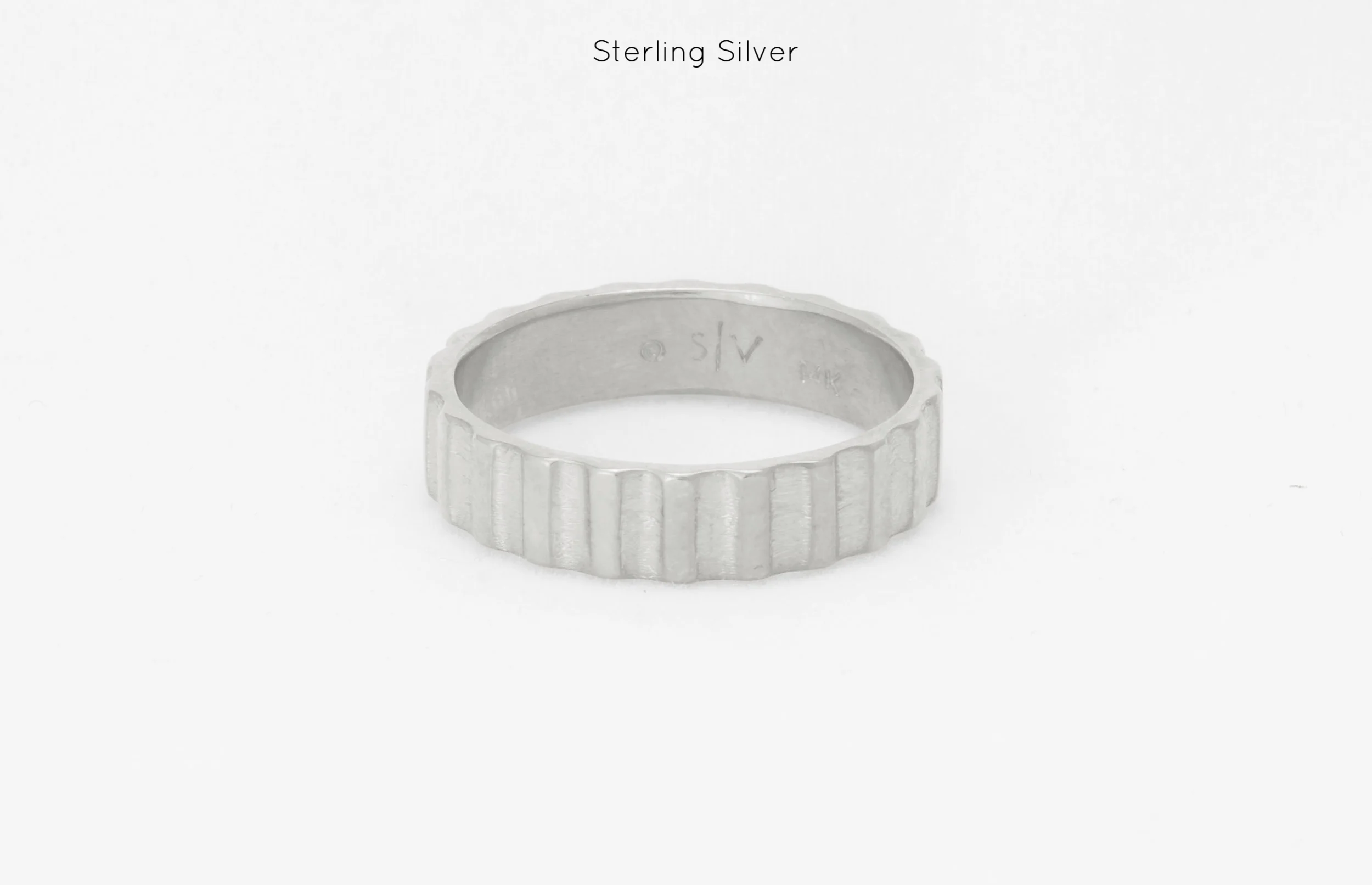mens ring band yellow white gold handmade bespoke custom sophisticated silver
