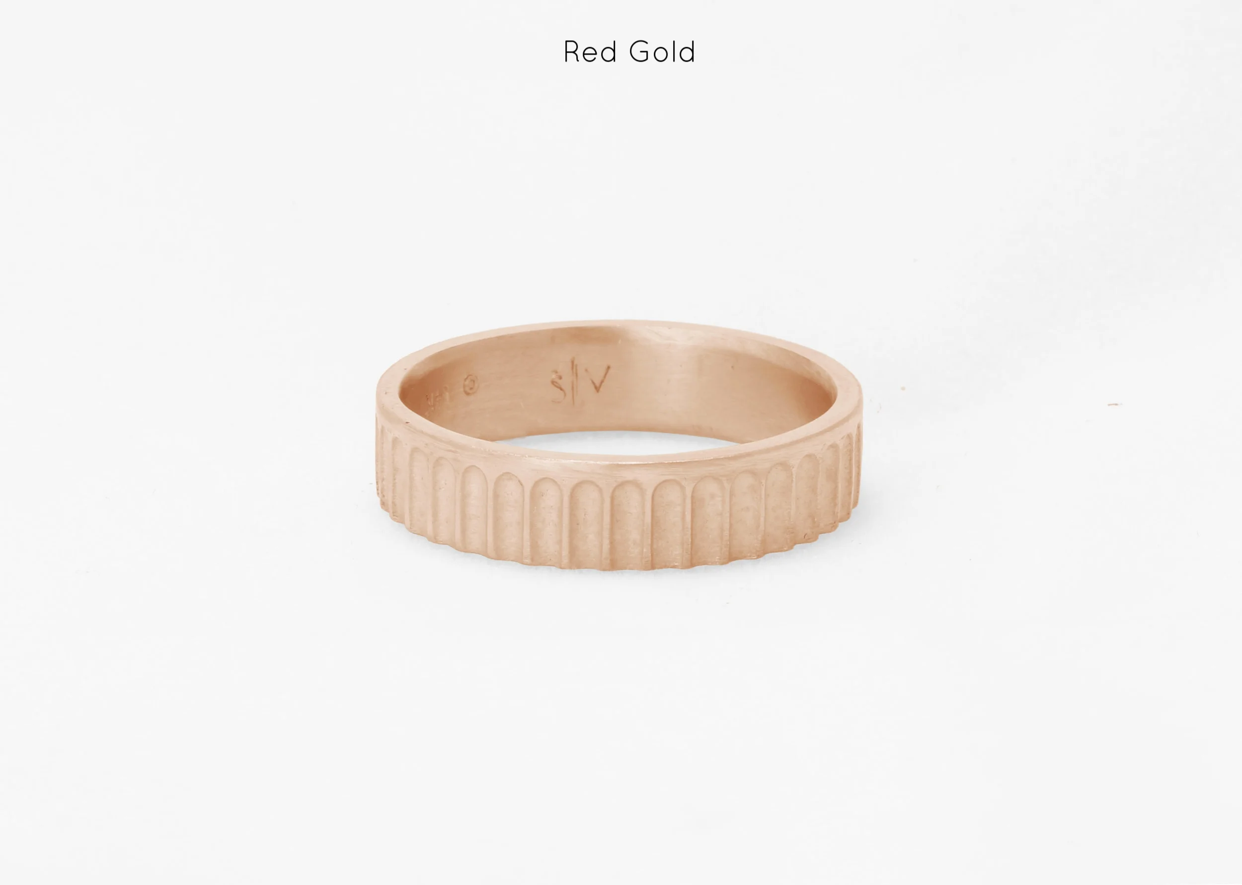 mens ring band yellow white gold handmade bespoke custom sophisticated red rose