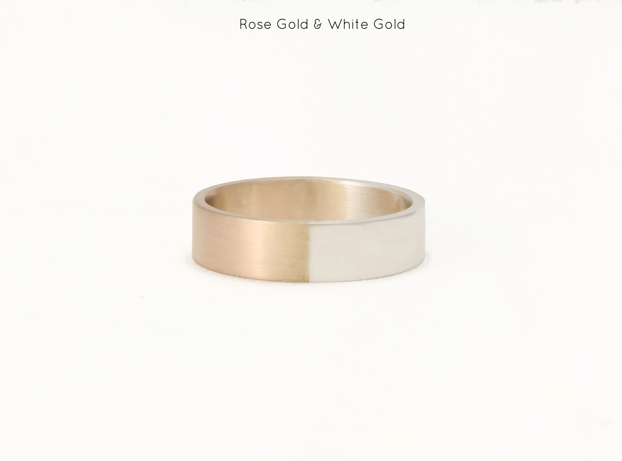 mens ring band yellow white gold handmade bespoke custom sophisticated red rose
